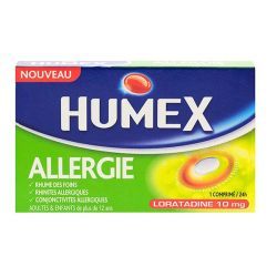 HUMEX ALLERGIE LORATADINE 10 mg , comprimé pelliculé sécable - 7 comprimés