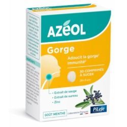 Azéol comprimés à sucer menthe - 21 g