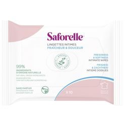 Lingettes Intimes Pocket Fraîcheur et Douceur - 10 lingettes