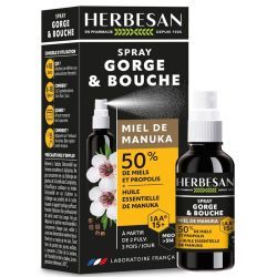 Spray Gorge et Bouche Miel de Manuka IAA 10+ - 25ml