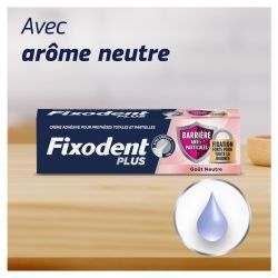 Crème Adhésive pour Prothèses Barrière Anti-Particules + Fixation Forte - 40 g