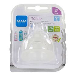 Tétines débit moyen 2 - Lot de 2
