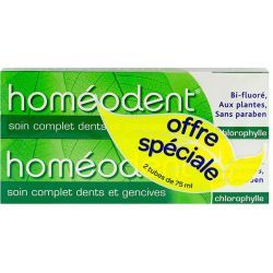 Boiron HOMEODENT soin complet dents et gencives Chlorophylle - 2x75ml