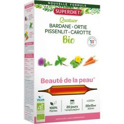 Quatuor Beauté de la peau Bio - 20 ampoules