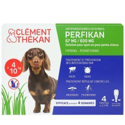 Clément Thékan Perfikan 67mg/600mg Petits Chiens - 4 x 1.1ml