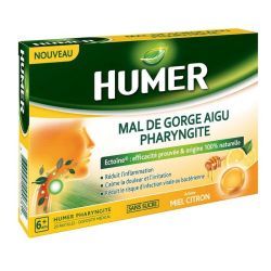 Mal de Gorge Aigu Pharyngite Miel Citron - 20 Pastilles