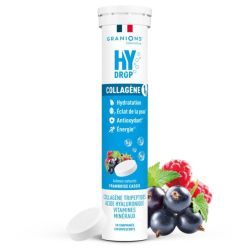 HYDROP Pastille hydratation Électrolytes au Collagène - framboise-cassis