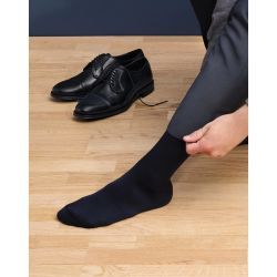 Microfibre - Taille XXL, Noir, Long, Pied fermé / Pied ouvert