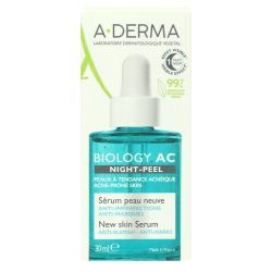 A-DERMA Biology AC Night-Peel Sérum Peau Neuve Bio - 30 ml