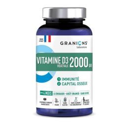 Vitamine D3 2000 UI - 30 comprimés à croquer