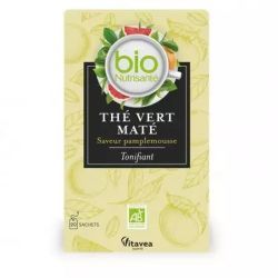 Thé vert maté saveur pamplemousse Bio - 20 sachets
