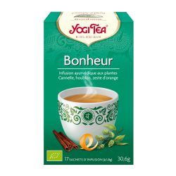 YOGI TEA Infusion Aux Plantes Bonheur Bio - 17 Sachets 1,8g