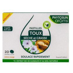 Phytosun Arôms Pastilles toux sèche et grasse - 20 pastilles