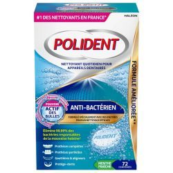 Nettoyant quotidien pour appareils dentaires - Anti-Bactérien - 72 comprimés