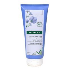 Klorane Volume - Cheveux Fins Après-Shampoing au Lin Bio - 200 ml