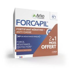 Forcapil Fortifiant Kératine+ - Programme 3 mois