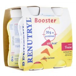 Nestlé Renutryl Booster saveur fraise - 4x300 ml