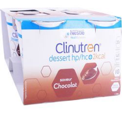 Clinutren Dessert HP/HC+ Saveur chocolat - 4x200g