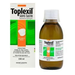 TOPLEXIL 0,33 mg/ml, SANS SUCRE, solution buvable édulcorée à l’acésulfame potassique - 150ml