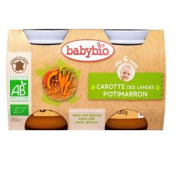 Petit pot de légumes Carottes Potimarron, 2x130gr