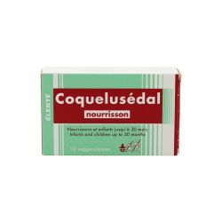 COQUELUSEDAL NOURRISSONS, 10 suppositoires