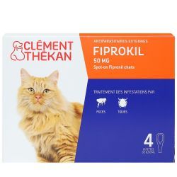 Fiprokil 50mg Chat - 4 pipettes