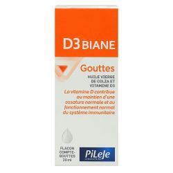 Pileje D3 Biane S Buv Fl C-Gtt/20Ml