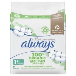 Serviettes Cotton Protection Normal - 11 unités