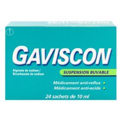 GAVISCON, suspension buvable en sachet - 24x10ml