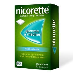 Gomme Nicorette Menthe Glaciale - 30 gommes