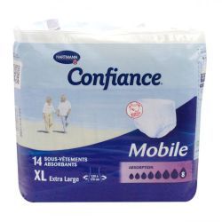Confiance Mobile Slip Absorbant - 8g - XL - 14 unités