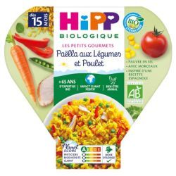 Les Petits Gourmets Paëlla aux Légumes et Poulet dès 15 Mois Bio - 250 g