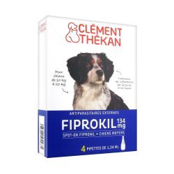 Clément Thékan Fiprokil 134mg Chiens Moyens - 4 x 1.34ml