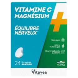 Vitamine C + Magnésium - 24comprimés