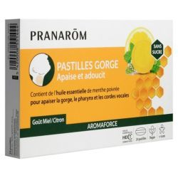 Aromaforce Pastilles gorge miel citron - 24 pastilles