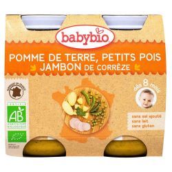 Petit pot Menu - Pomme de Terre, Petits Pois & Jambon des Pays de Loire