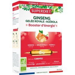 Ginseng Gelée Royale Acérola Bio - 20 ampoules