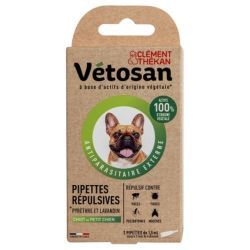 Vetosan Pipettes répulsives pour chiot et petit chien - 2 x 1,5ml