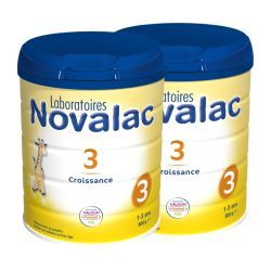 Novalac Croissance 3 Lait de croissance - 1 à 3 ans - Lot de 2 x 800 g