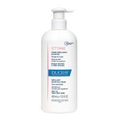 Ducray Ictyane Crème Émolliente Nutritive Visage et Corps - 400 ml