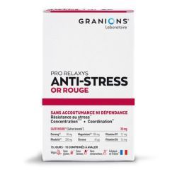 Anti Stress Or Rouge - 15 comprimés