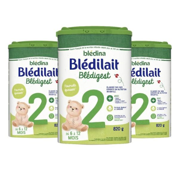 Laits infantiles Blédigest 2ème âge - 820g