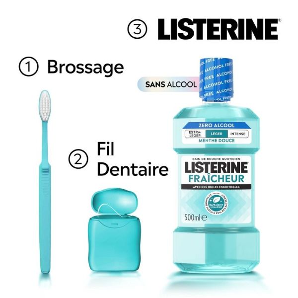 Fraîcheur Bain de bouche - Goût Plus Léger - 500 ml