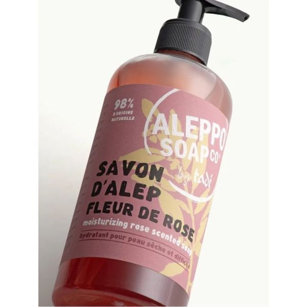 Savon d'Alep liquide Fleur de Rose - 500ML