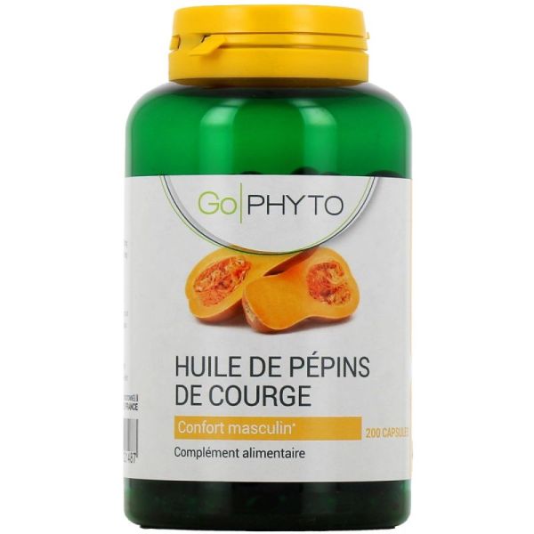 Go Phyto Huile de Pépins de Courge Confort Masculin - 200 capsules