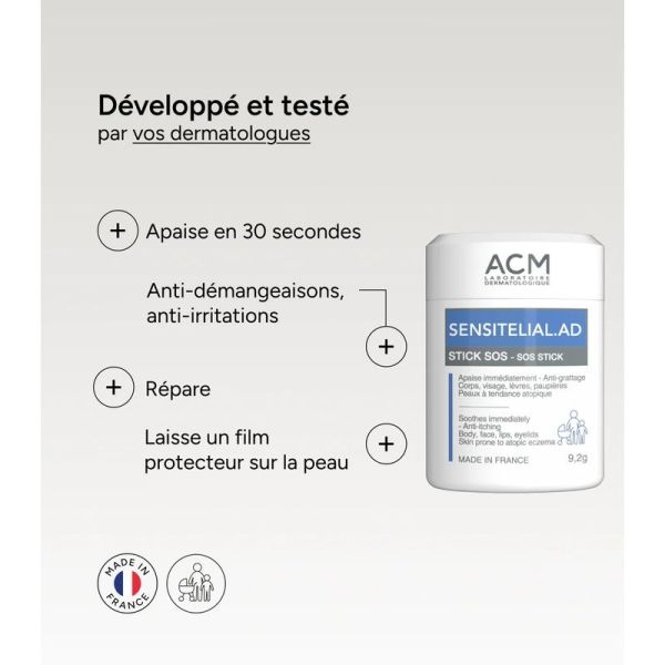 Sensitélial.AD Stick SOS - 9,2 g
