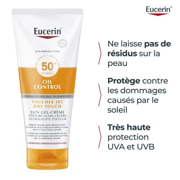 SUN OIL CONTROL GEL-CREME TOUCHER SEC SPF 50+ - 200 ml