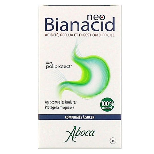 Aboca Neobianacid Acidité et Reflux - 45 comprimés