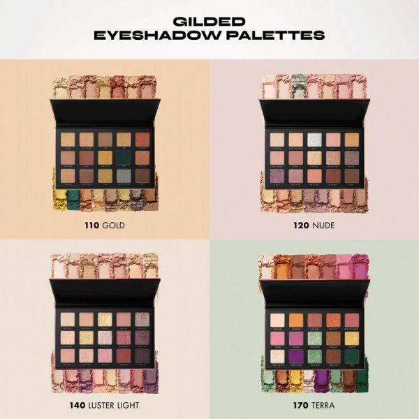 Gilded Eyeshadow Palettes - 140 Luster Light