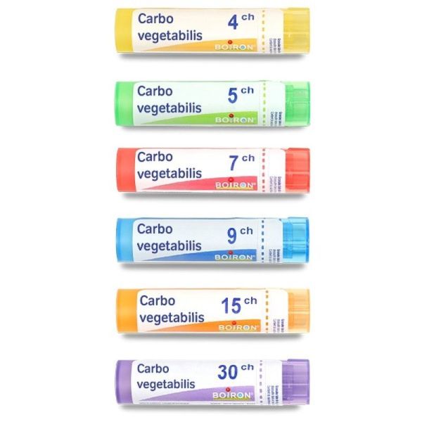 Boiron Carbo vegetabilis granules homéopathiques - 5 CH